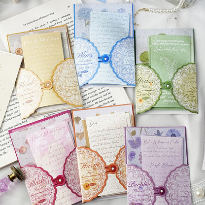 [2603-113] Botanical Journal Collage Paper 6 Styles