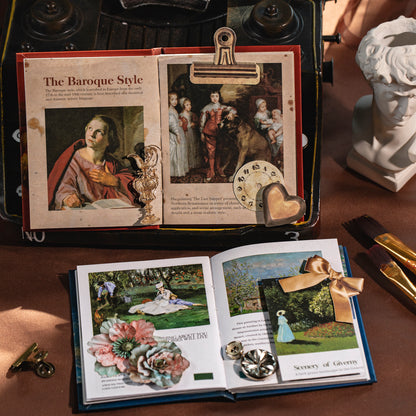 [2601-143] Vintage Art Mini Books – Classic Masterpiece Collage Series (6 Designs)