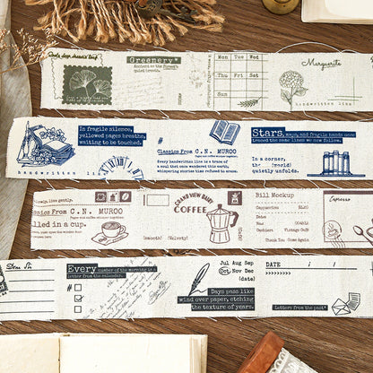 [2601-206] Handwritten Fabric Button Pack 4 Styles