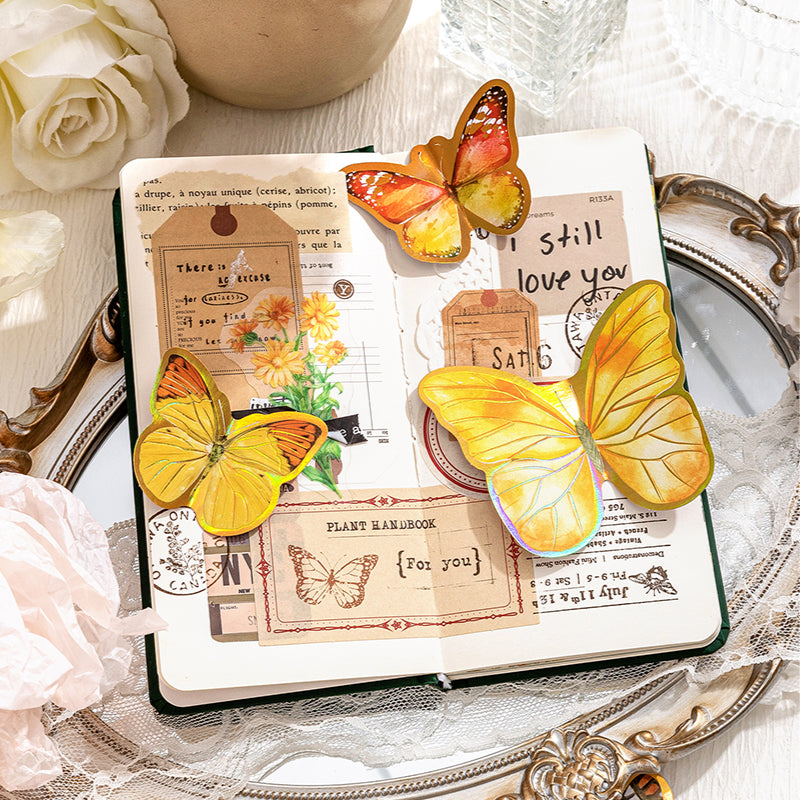 [2601-210] Foil Butterfly Journal Sticker Set
