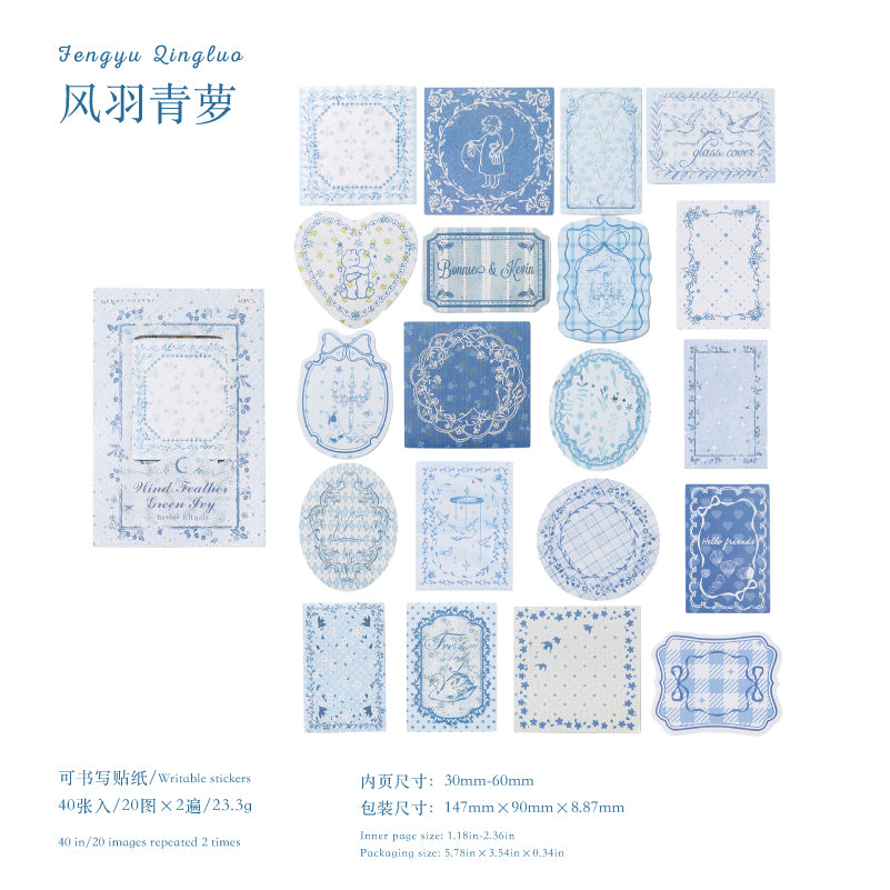 [2601-198] Candy Poetry Vintage Frame Notes