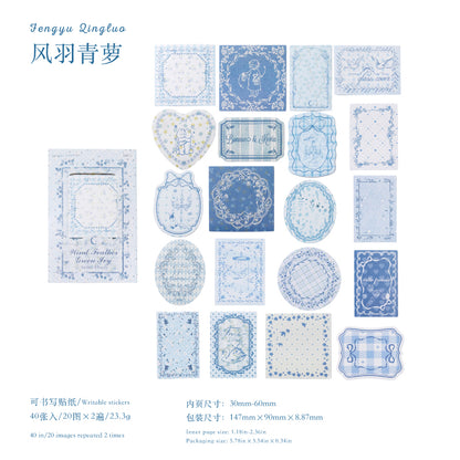 [2601-198] Candy Poetry Vintage Frame Notes