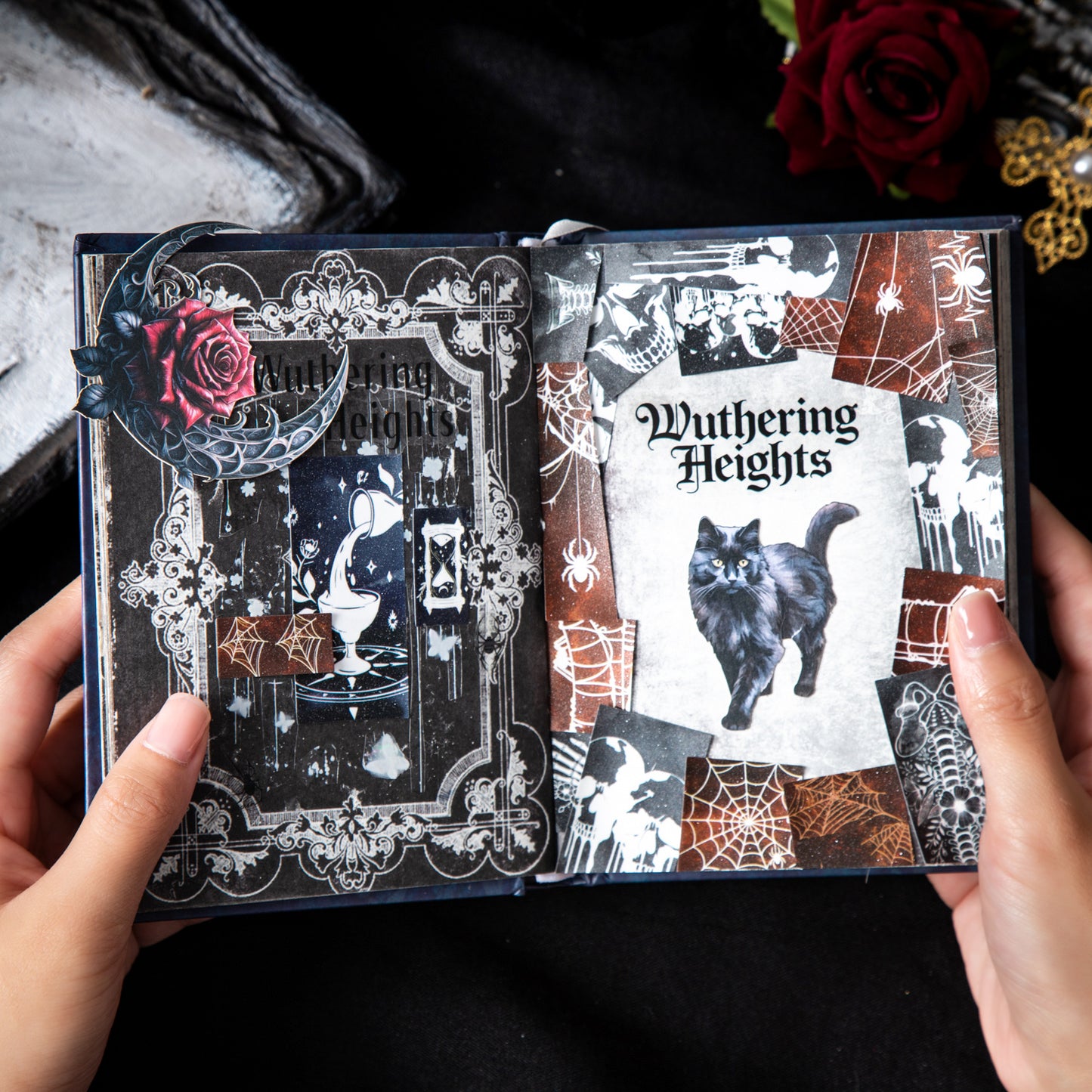 [2602-008] Gothic Dark Collage Tape 6 Styles