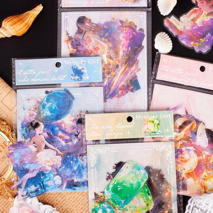 1195 PET Sticker Pack Secret Girl Series - Memo Journals