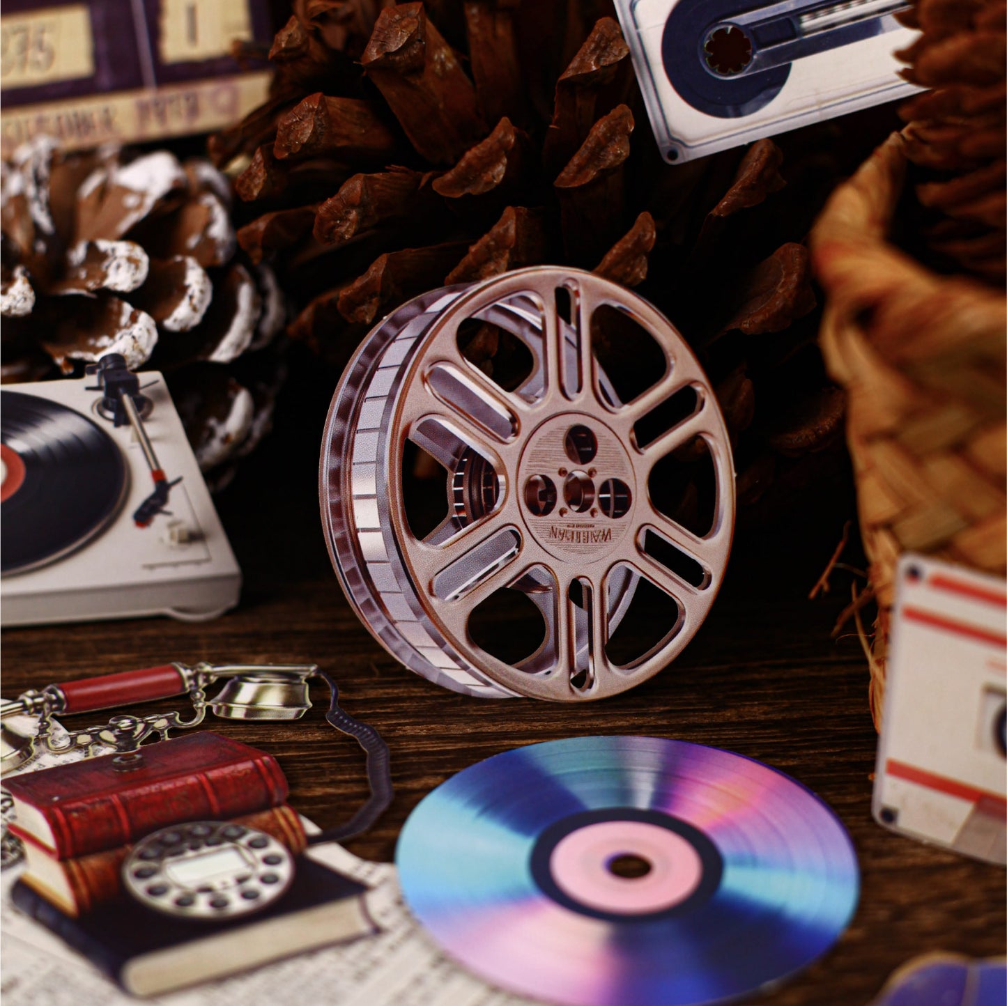 [2603-018] Vintage Audio Collage Stickers 6 Styles