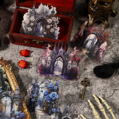 [2601-238] Gothic Cathedral Collage Paper 4 Styles