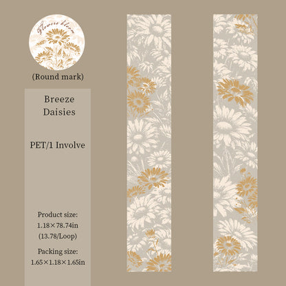 [2601-186] Blooming Dawn Botanical PET Washi Tape