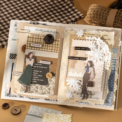 [2601-171] Floral Patchwork – Vintage Lace Collage Paper Pad (6 Designs)