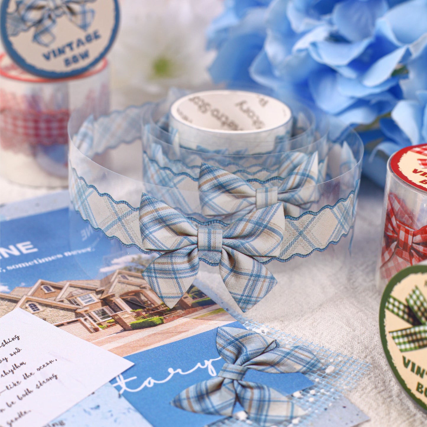 [2603-054] Vintage Bow Washi Tape 6 Styles