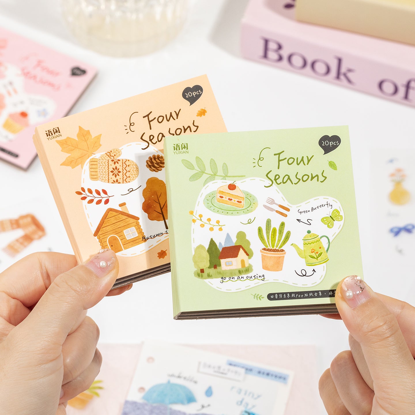 [2603-144] Seasonal Signal PET Journal Stickers 4 Styles