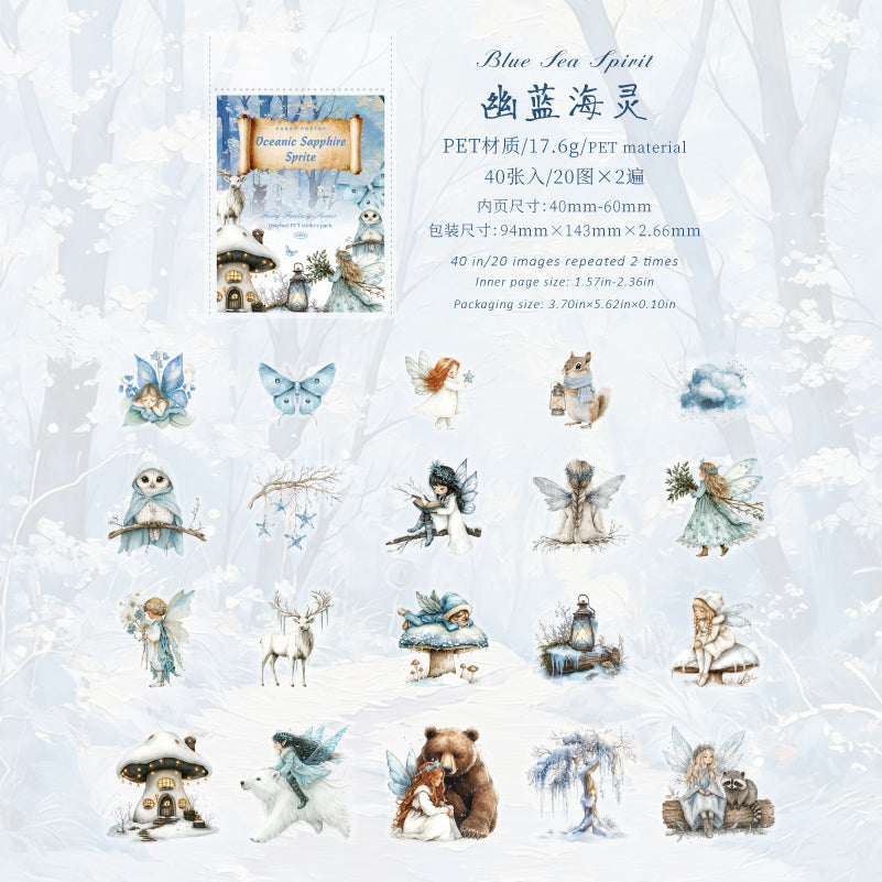 [2603-105] Fantasy Fairy Cartoon PET Stickers 6 Styles