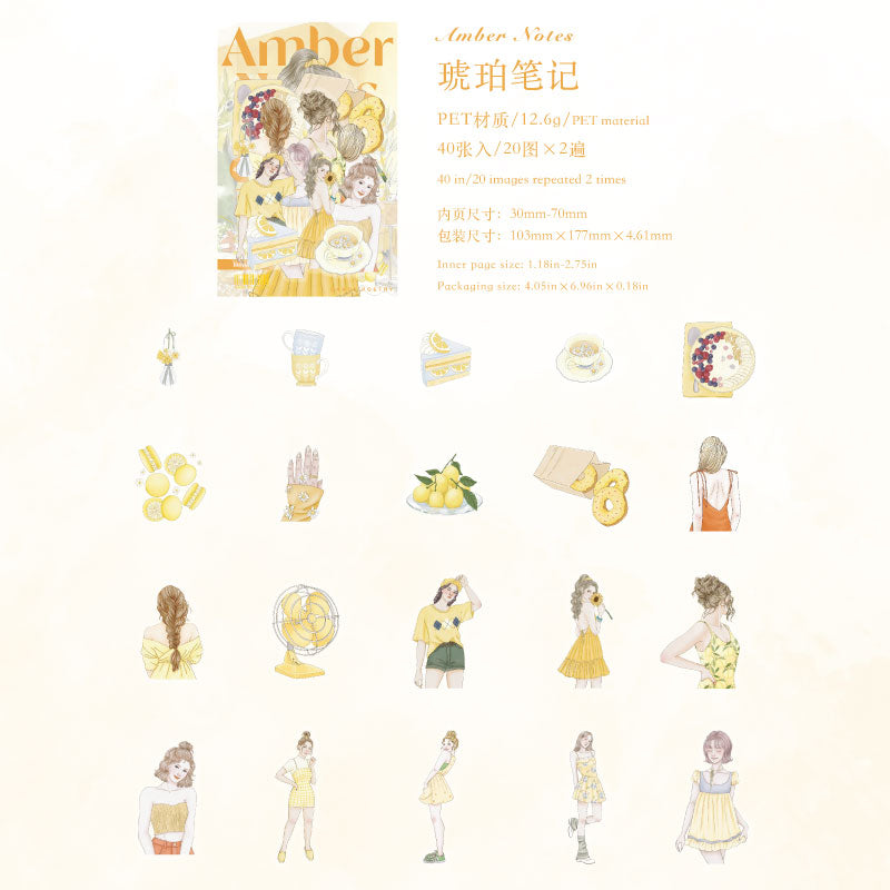 [2601-188] Candy Poetry Girl Journey PET Stickers