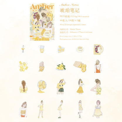 [2601-188] Candy Poetry Girl Journey PET Stickers