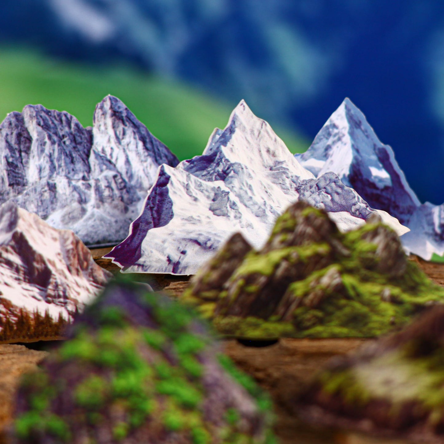 [2601-212] Vintage Mountain Landscape Sticker Pack