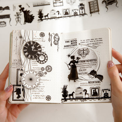 [2603-053] Vintage European Die Cut Tape 6 Styles