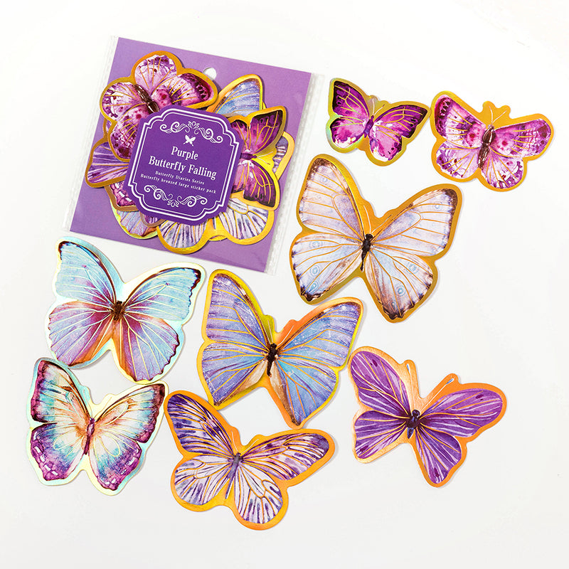 [2601-210] Foil Butterfly Journal Sticker Set