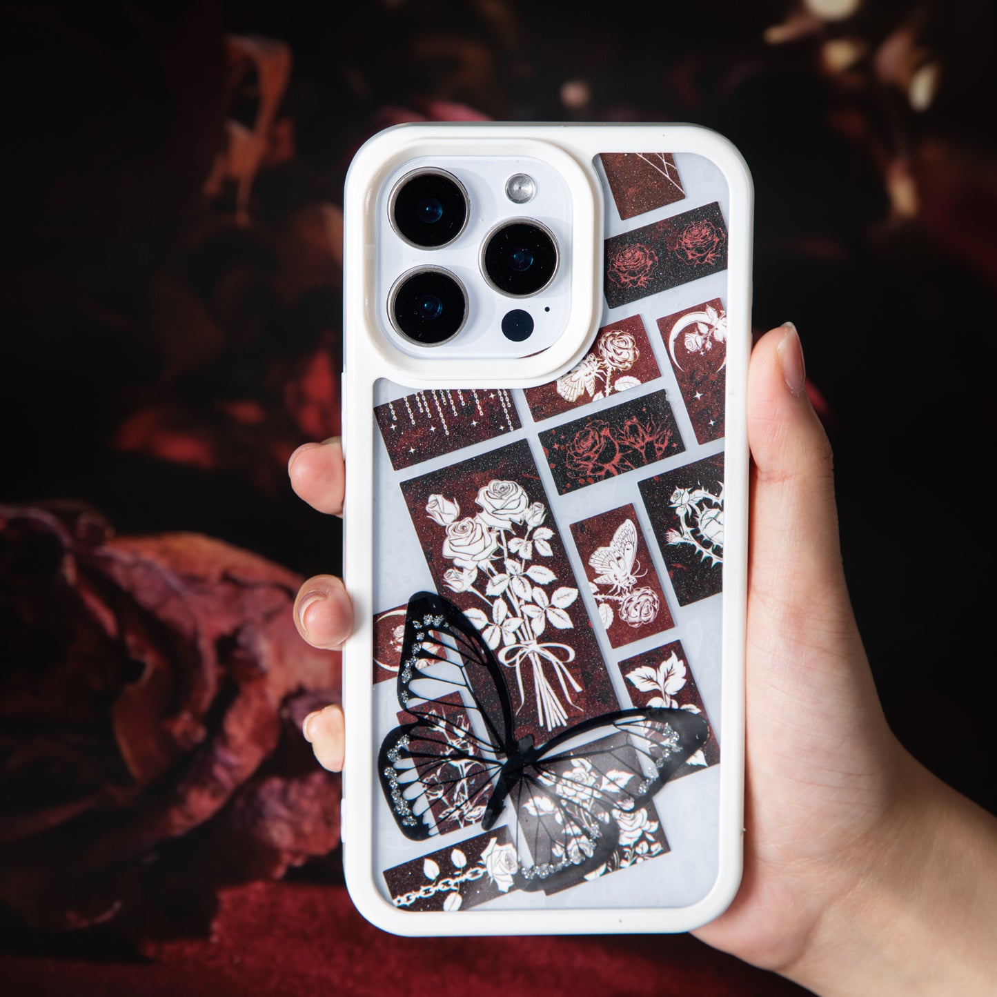 [2602-008] Gothic Dark Collage Tape 6 Styles