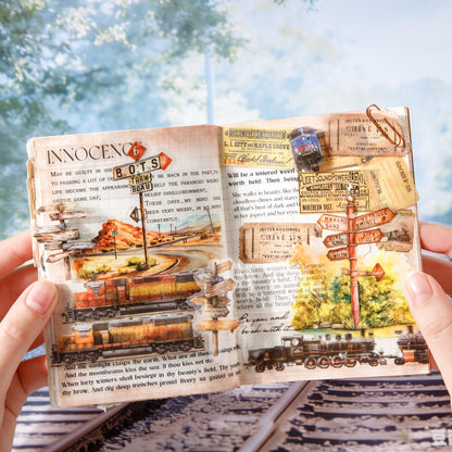 [2603-021] Train Travel Scene Tape 4 Styles