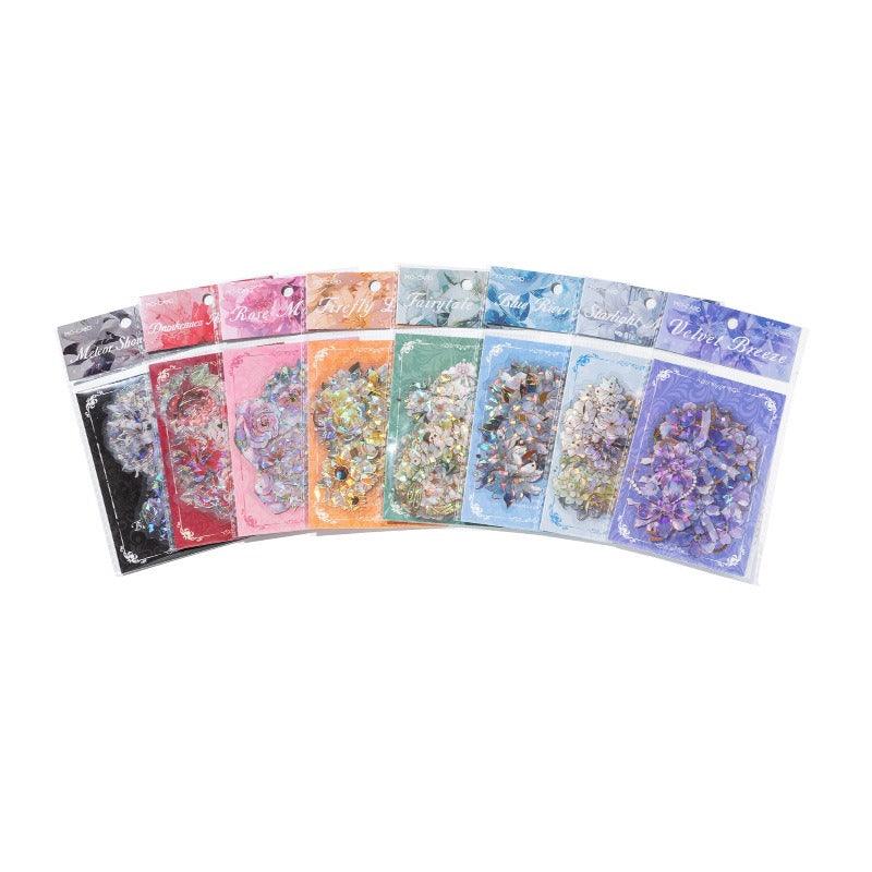 1181 PET Sticker Pack Boundless Flower Spectrum Series - Memo Journals