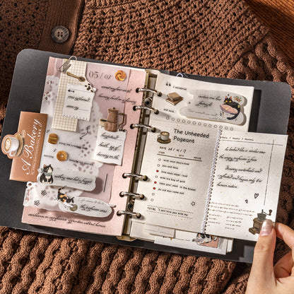 [2601-180] A Little Bakery – Memo Pad Collage Sticker Set (6 Designs)