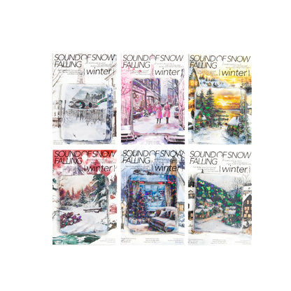 [2601-194] Snowfall Sound Winter Scene Stickers