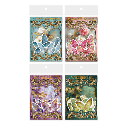 [2601-239] Vintage Floral Butterfly Collage Paper 4 Styles