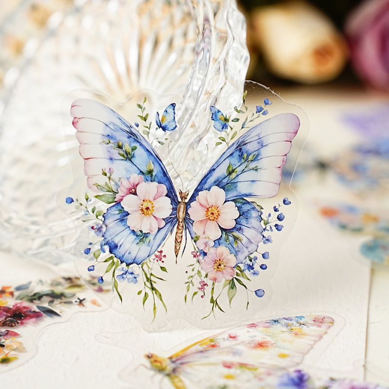 [2603-016] Floral PET Decorative Stickers 6 Styles