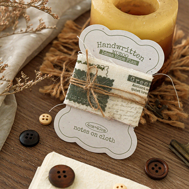 [2601-206] Handwritten Fabric Button Pack 4 Styles