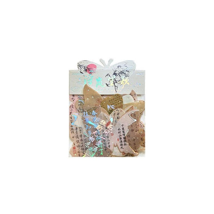 1088 Hot Stamping Sticker Pack Butterfly Smoke Tsukihi Series - Memo Journals