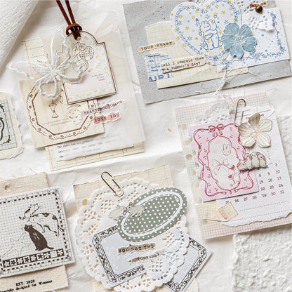 [2601-198] Candy Poetry Vintage Frame Notes