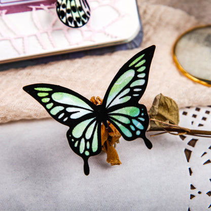 [2603-026] Butterfly Vintage Collage Stickers 6 Styles