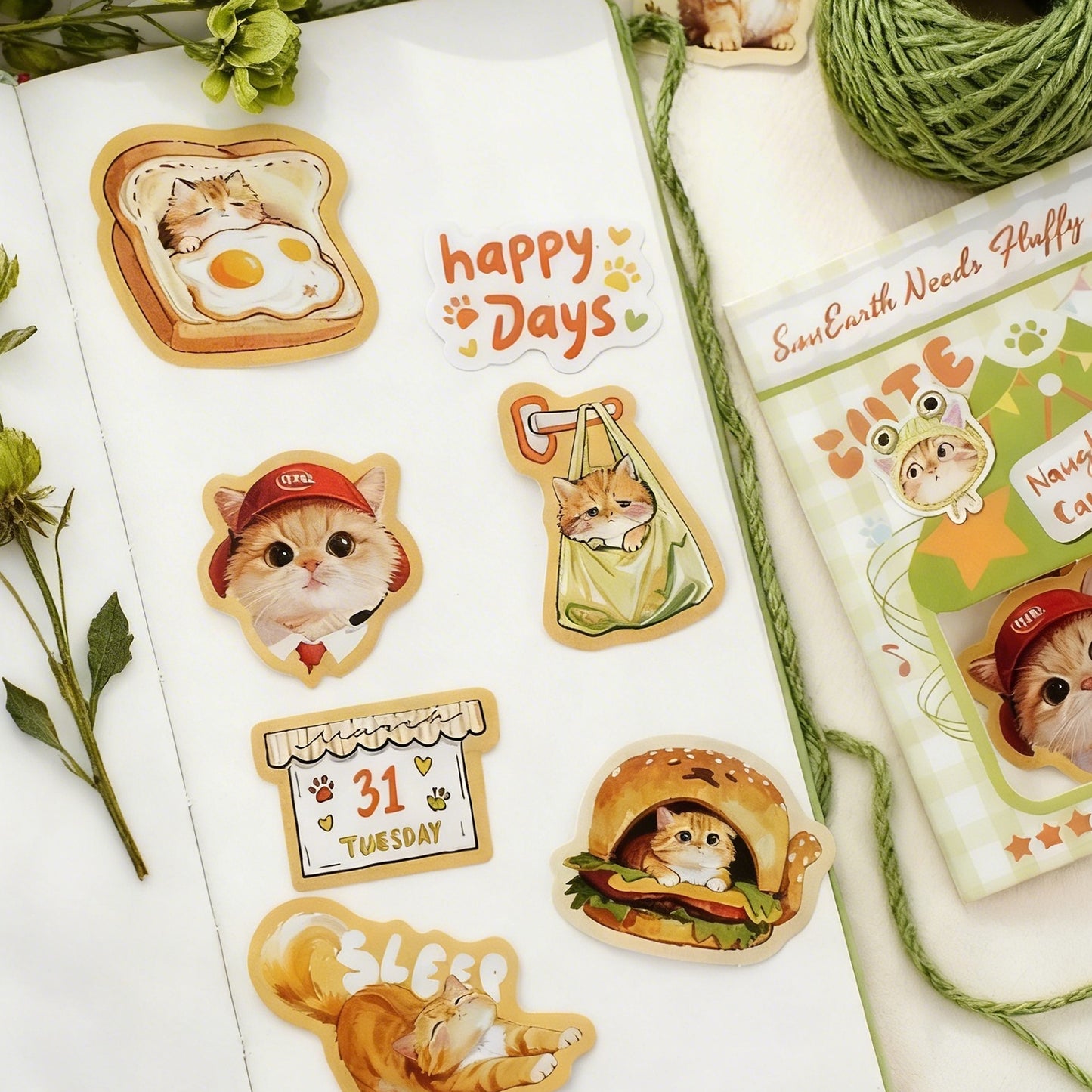 [2603-066] Cute Animal Party Stickers 6 Styles