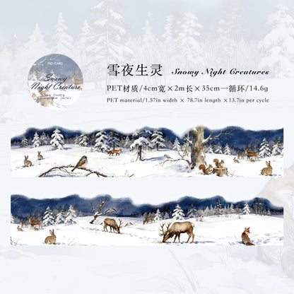 [2602-024] Snowland Winter PET Stickers 6 Styles