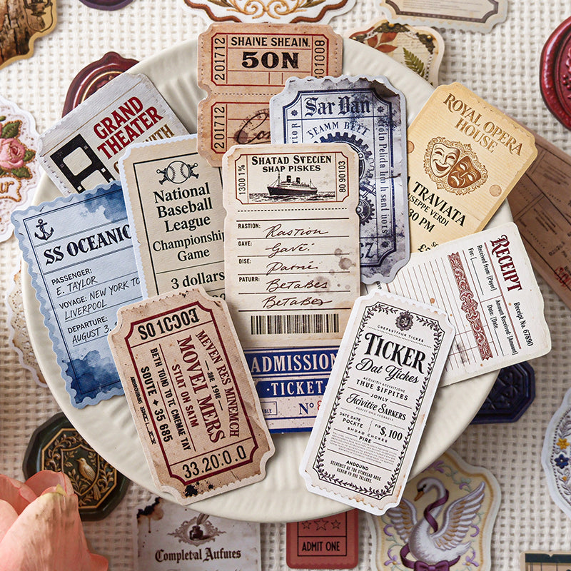 [2601-191] Vintage Collector Life Sticker Set