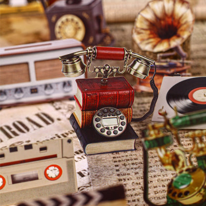 [2603-018] Vintage Audio Collage Stickers 6 Styles