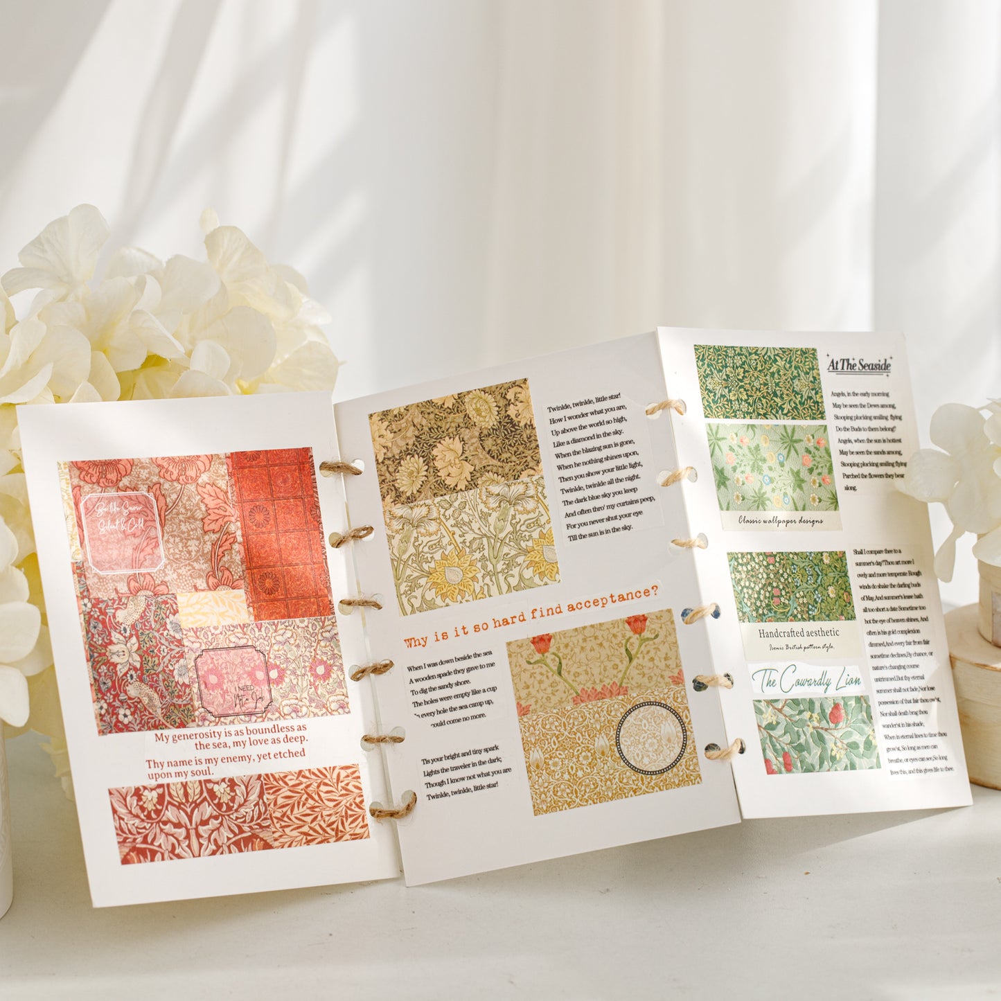 [2602-012] Vintage Floral Pattern PET Tape 4 Styles