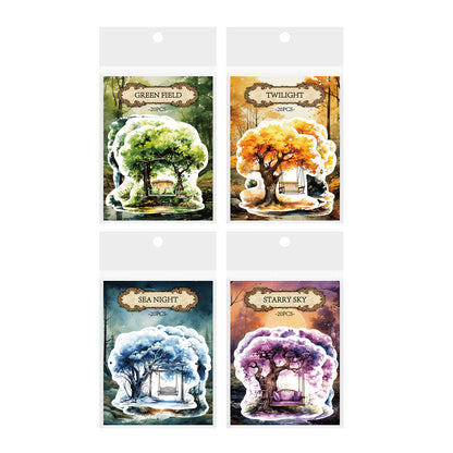 [2601-169] Forest Reverie – Vintage Woodland Stickers (4 Designs)