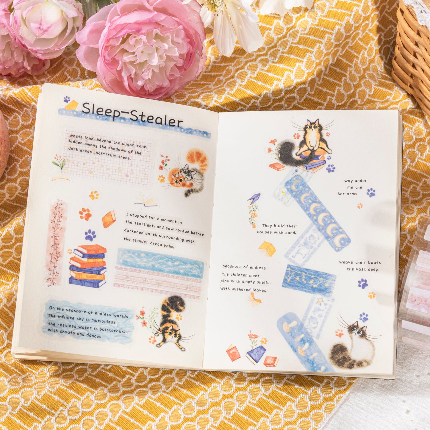 [2601-174] Fall into Spring – PET Die-Cut Decorative Tape Set (4 Designs)