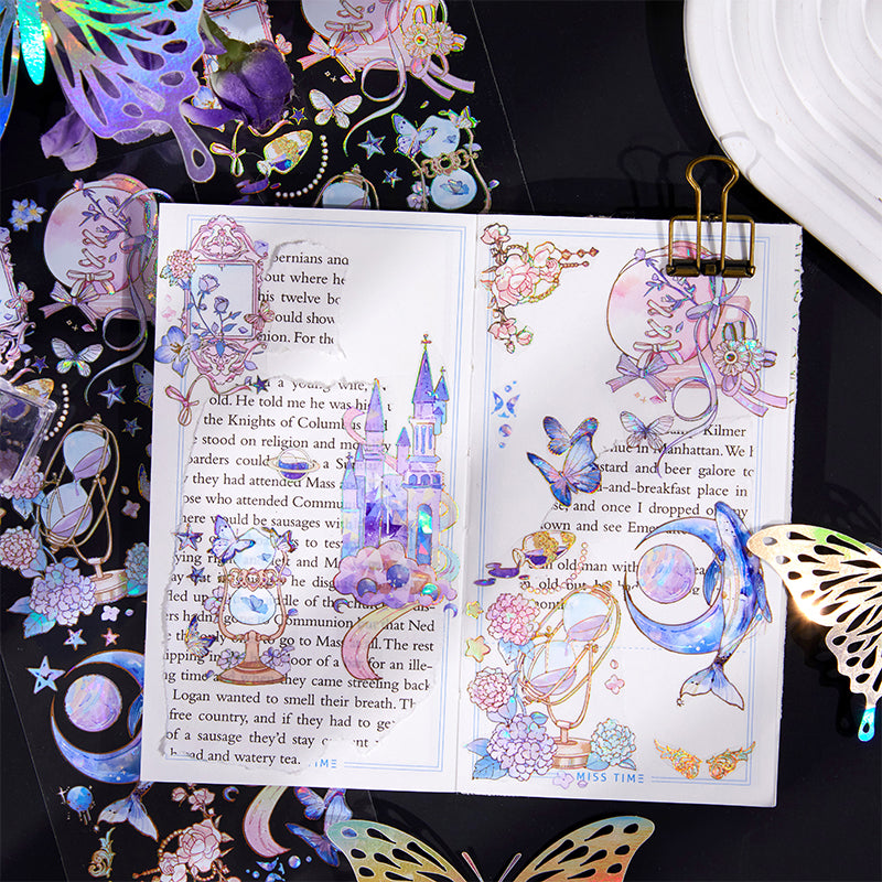 [2601-221] Shell Glow Series Foil PET Journal Sticker Set 6 Styles