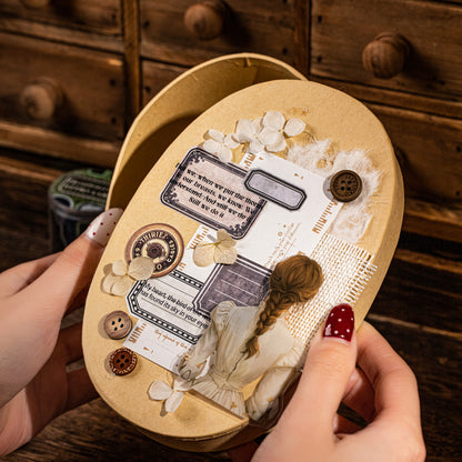 [2602-014] Vintage Handwritten Label Washi Tape 4 Styles