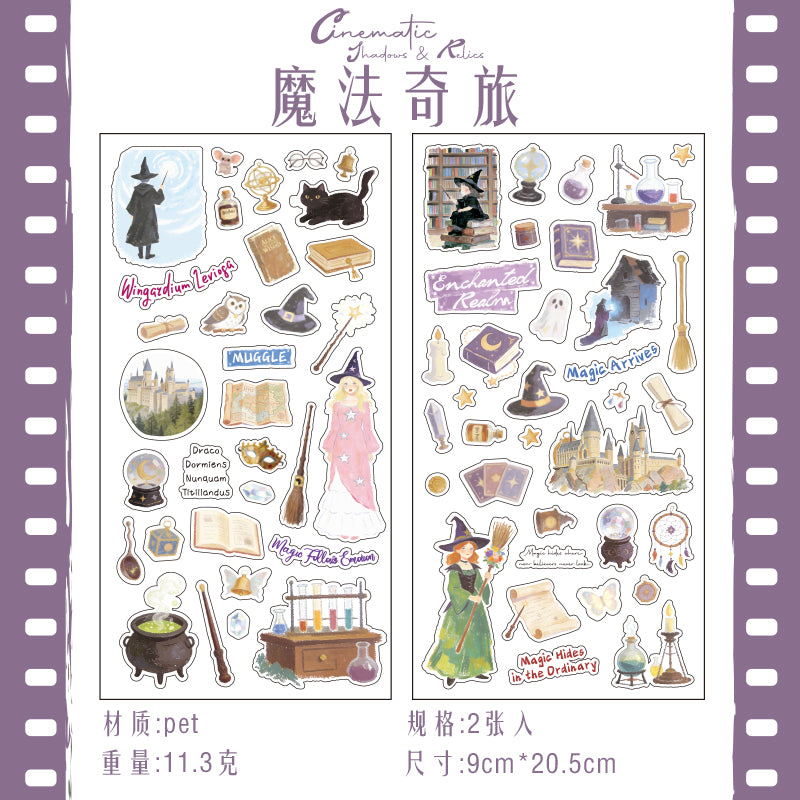 [2601-163] Misty Detective – Cinematic PET Stickers (6 Designs)