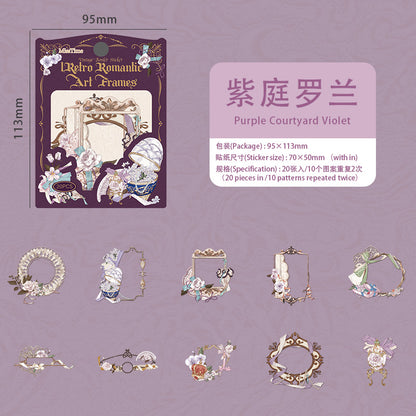 [2603-025] Garden Floral PET Frame Stickers 6 Styles