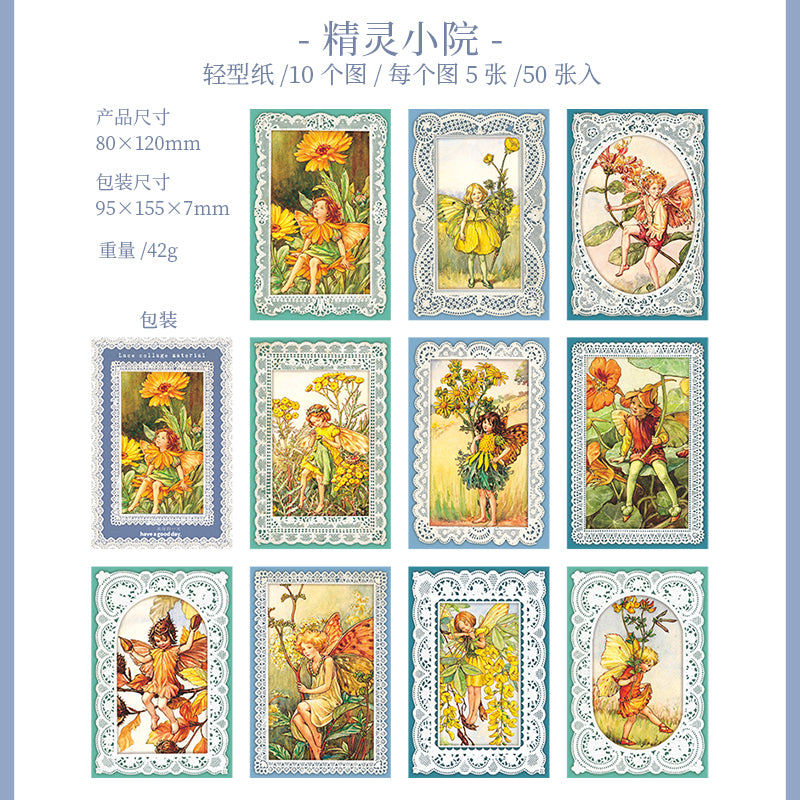 [2602-006] Lace Collage Journal Papers 6 Styles