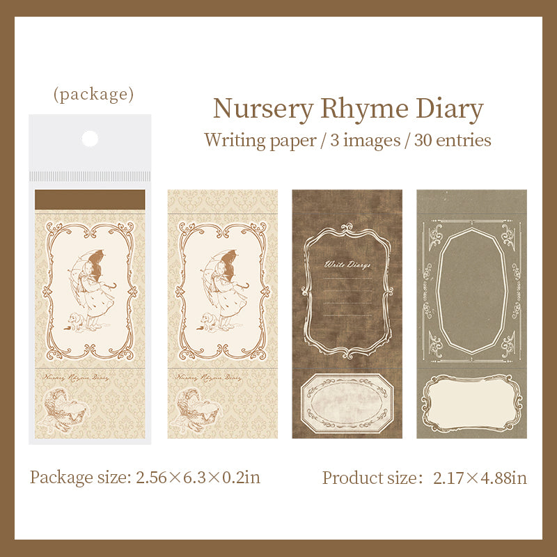 [2601-160] Fairy-Tale Little Happiness – Journal Memo Pad Set (6 Designs)
