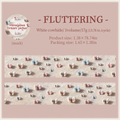 [2603-034] Plush Theme Seamless Washi Tape 6 Styles