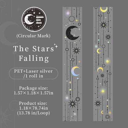 [2601-161] Starry Poet – Cosmic PET Tape Set (6 Designs)