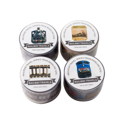 [2603-021] Train Travel Scene Tape 4 Styles