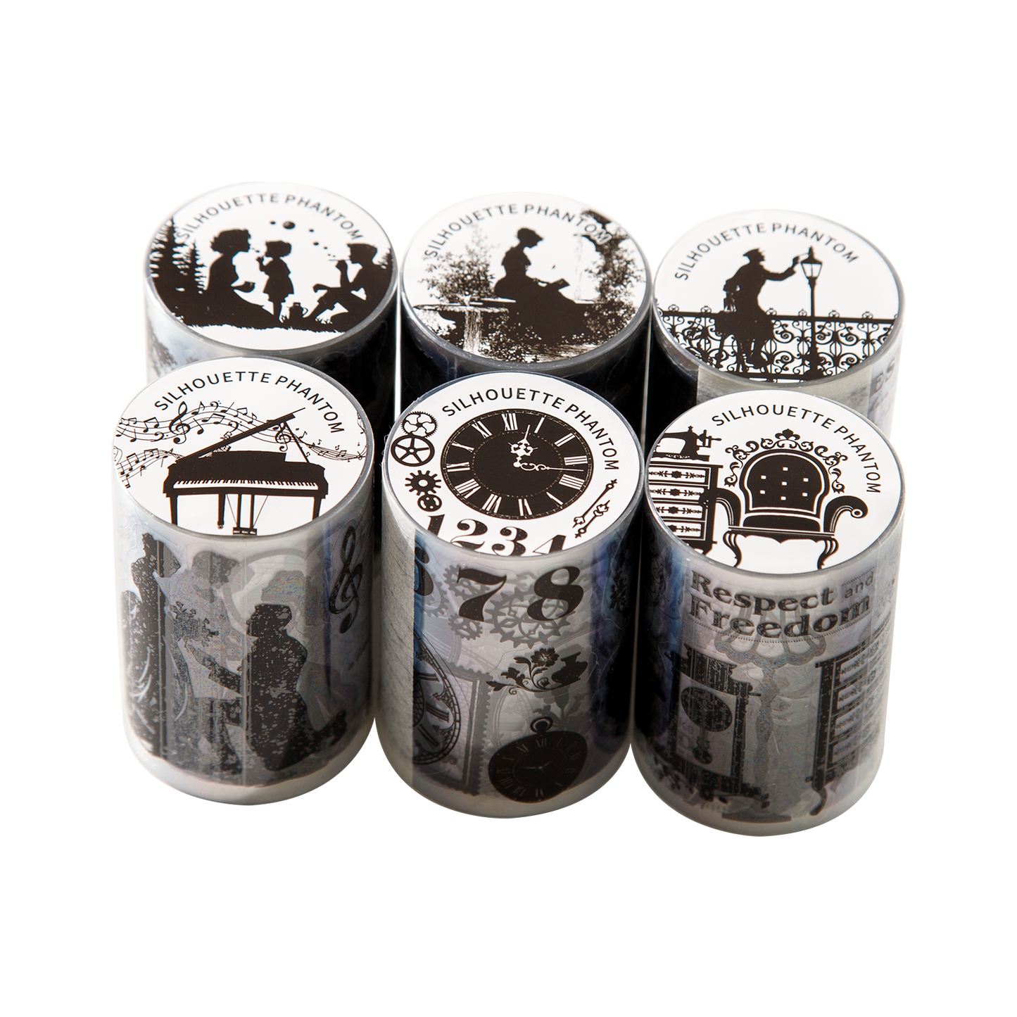 [2603-053] Vintage European Die Cut Tape 6 Styles