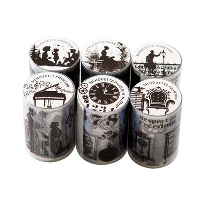 [2603-053] Vintage European Die Cut Tape 6 Styles