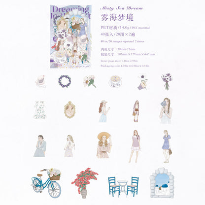 [2601-188] Candy Poetry Girl Journey PET Stickers